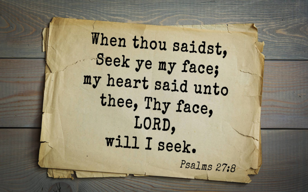 Seek Me for Myself!